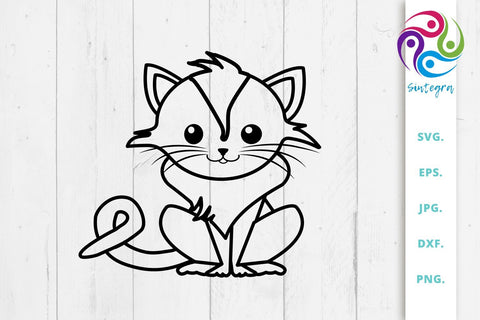 Gorgeous Cat Svg Cut File SVG Sintegra 
