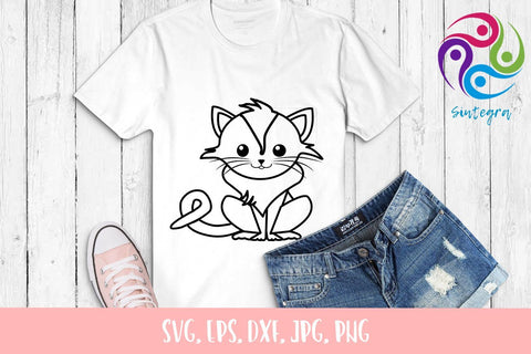 Gorgeous Cat Svg Cut File SVG Sintegra 
