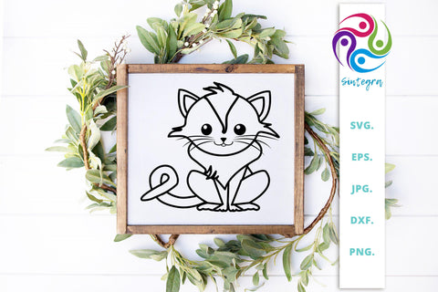 Gorgeous Cat Svg Cut File SVG Sintegra 