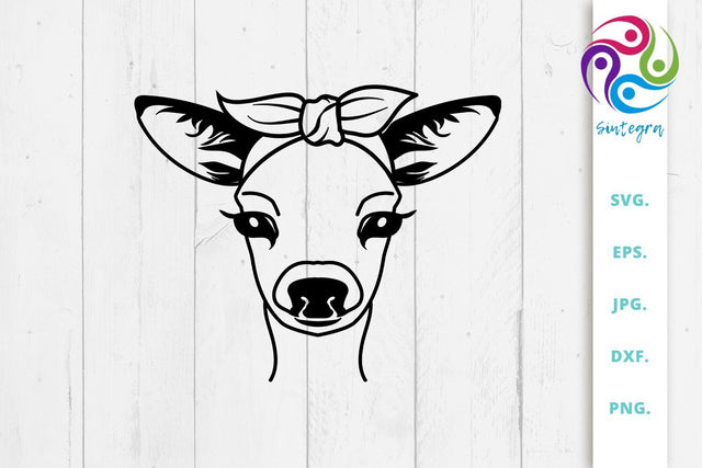 Gorgeous Deer with Bandana SVG File SVG Sintegra 