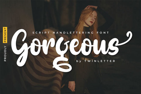 Gorgeous Font twinletter 