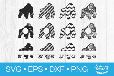 Gorilla Bundle SVG SavanasDesign 