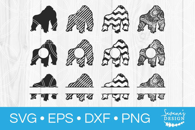 Gorilla Bundle SVG SavanasDesign 