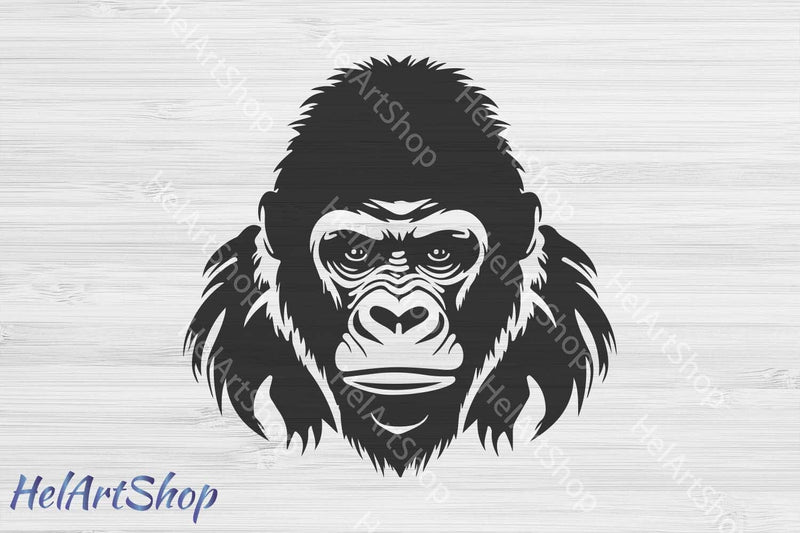 Gorilla SVG SVG _HelArtShop_ 