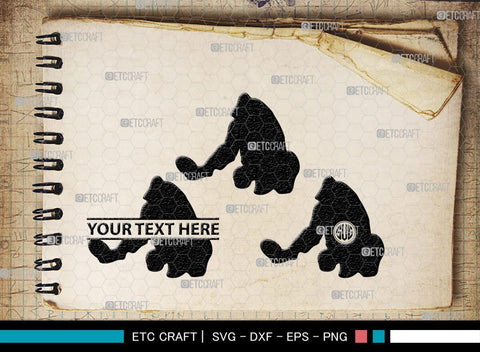 Gorillas Monogram, Gorilla Silhouette, Gorilla SVG, King Kong Gorilla Svg, Fierce Gorilla Svg, Ape Svg, SB00273 SVG ETC Craft 