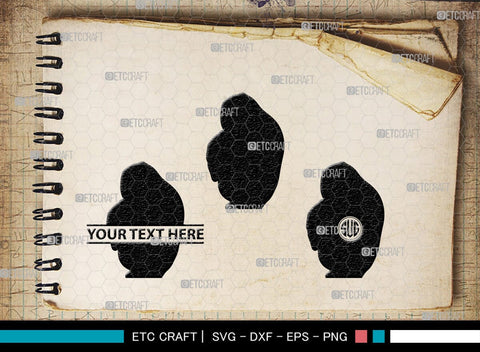 Gorillas Monogram, Gorilla Silhouette, Gorilla SVG, King Kong Gorilla Svg, Fierce Gorilla Svg, Ape Svg, SB00273 SVG ETC Craft 