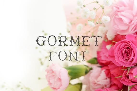Gormet Font Font Carina Gardner