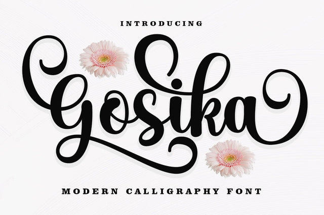 Gosika Script Font muhammadzeky 