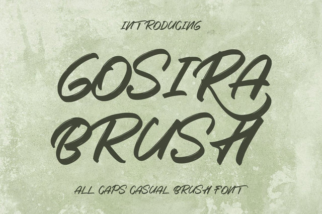 Gosira Brush Font Font Kotak Kuning Studio 