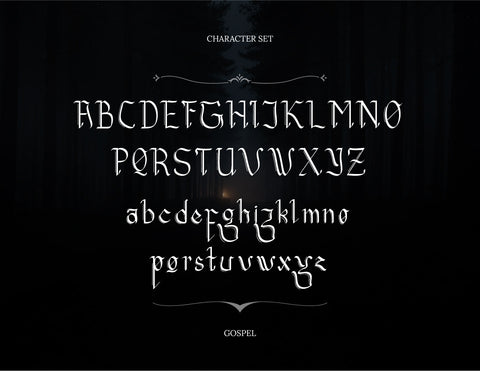 Gospel Gothic Calligraphy Font inferno.studio3 