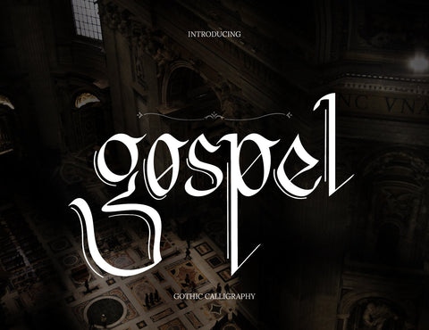 Gospel Gothic Calligraphy Font inferno.studio3 