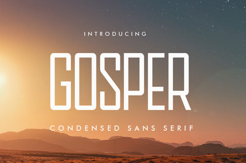 Gosper – Modern Sans Serif Font Font Vultype Co 