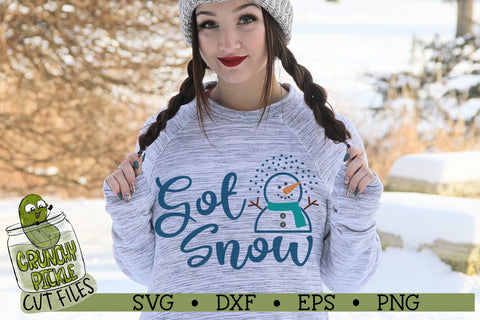 Got Snow Snowman SVG Cut File SVG Crunchy Pickle 