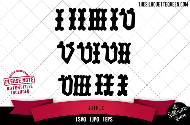 Gothic alphabets - ABC letters SVG Loveleen Kaur 