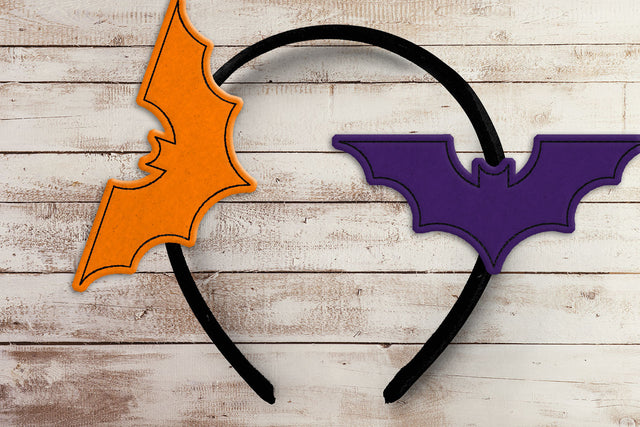 Gothic Bat ITH Headband Slider Applique Embroidery Embroidery/Applique DESIGNS Risa Rocks It 