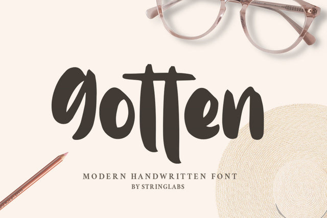 Gotten - Modern Handwritten Font Font StringLabs 