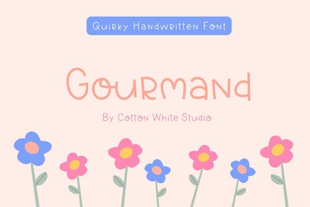 Gourmand Font Cotton White Studio 