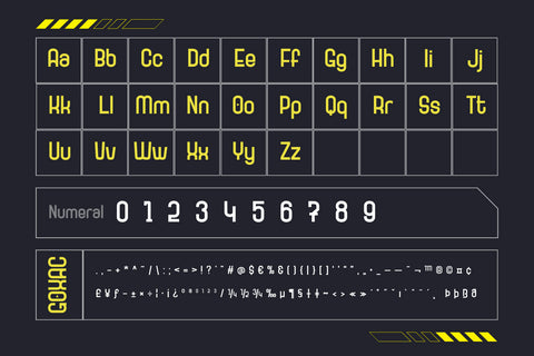 Goxac | Futuristic Font Font twinletter 