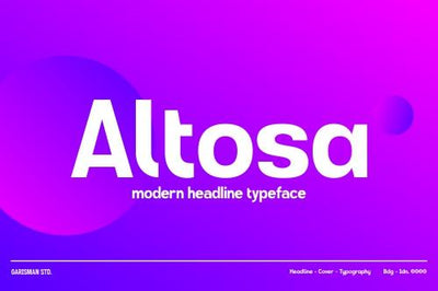 GR Altosa Font Garisman Studio 
