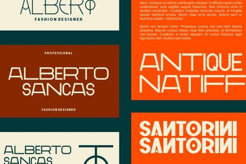 GR Milesons – Artdeco Typeface Font Garisman Studio 