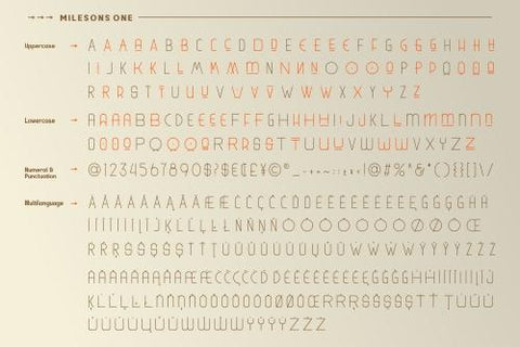 GR Milesons – Artdeco Typeface Font Garisman Studio 