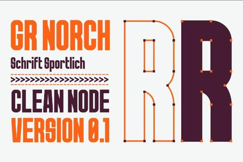 GR Norch – Sporty Typeface Font Garisman Studio 