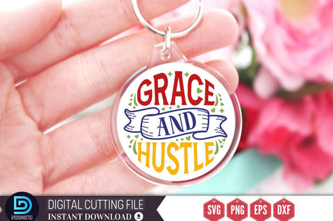 Grace and hustle SVG SVG DESIGNISTIC 
