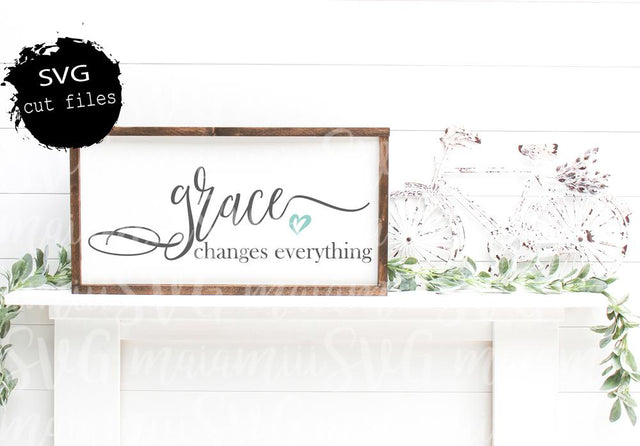 Grace Changes Everything svg, Christian svg, Jesus svg, Faith svg, Religion svg SVG MaiamiiiSVG 
