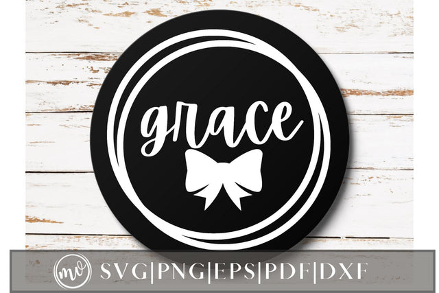 Grace Round Wood Sign SVG SVG MockupSvgVenue 