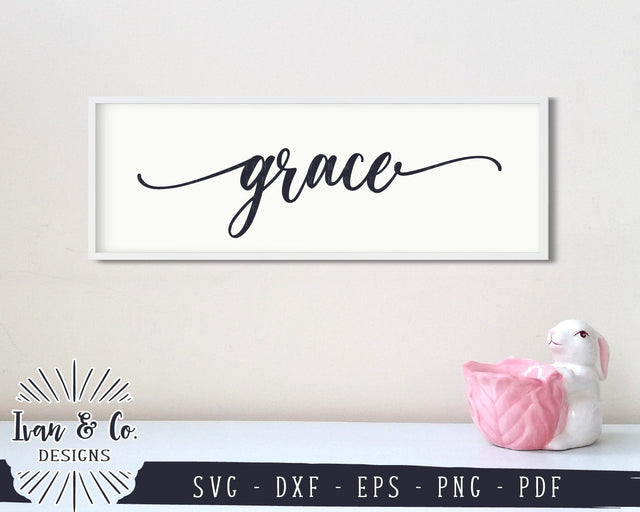 Grace SVG Files | Christian | SVGs for Signs | Farmhouse SVG (884415258) SVG Ivan & Co. Designs 