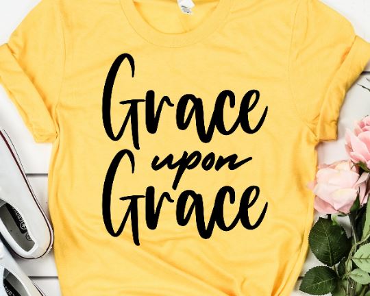 Grace Upon Grace - Bible Verse SVG She Shed Craft Store 