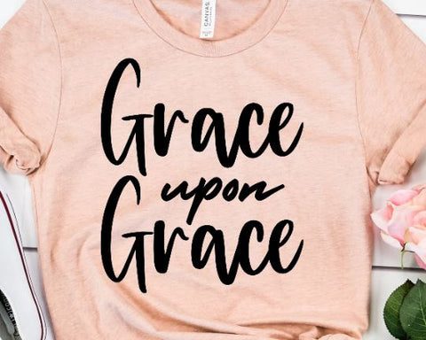 Grace Upon Grace - Bible Verse SVG She Shed Craft Store 