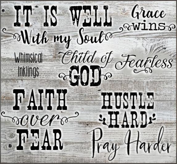 Grace Wins SVG Files SVG Whimsical Inklings 