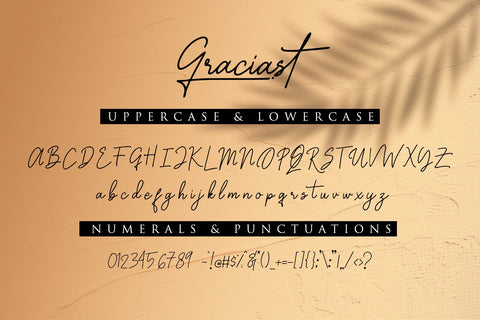 Graciast - Signature Font Font Dm Letter Studio 