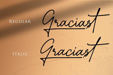 Graciast - Signature Font Font Dm Letter Studio 