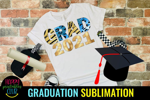 Grad 2021 Sublimation- Graduation Sublimation PNG -Graduatio Sublimation Happy Printables Club 