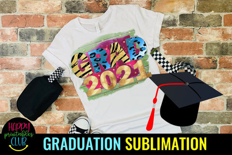 Grad 2021 Sublimation- Graduation Sublimation PNG -Graduation Sublimation Happy Printables Club 