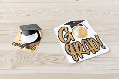 Grad Cap Candy Dome Holder SVG Duo 3D Paper Risa Rocks It 