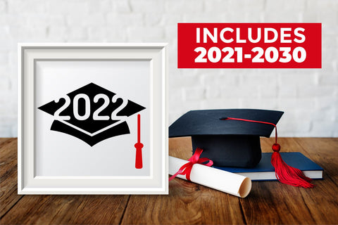 Grad Cap Years 2021-2030 SVG SVG Risa Rocks It 