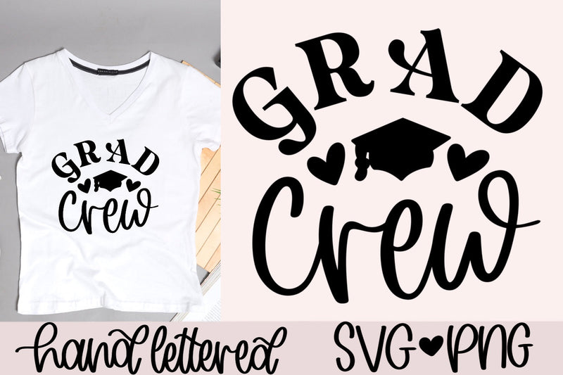 Grad crew svg, graduation shirt svg, grad squad svg, graduate svg, graduation trip svg, senior crew svg, senior shirt svg, grad gift svg SVG AnitaAlyiaLettering 