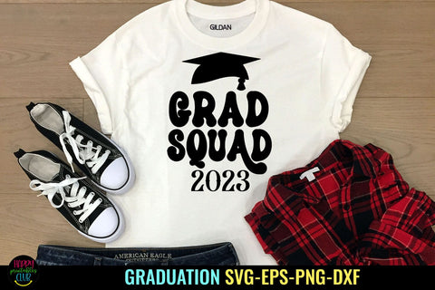 Grad Squad 2023 SVG I Graduation 2023 SVG PNG I Graduate SVG SVG Happy Printables Club 