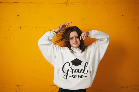 Grad squad SVG. Funny Graduation quote typography SVG LaBelezoka 