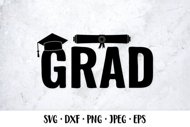 Grad SVG. Graduation shirt design. Graduation typography SVG LaBelezoka 