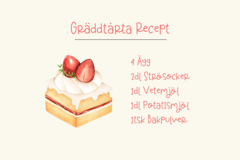 Gräddtårta Font Cotton White Studio 