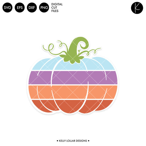 Gradient Pumpkin SVG Kelly Lollar Designs 