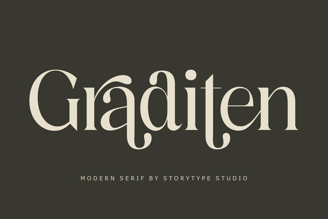 Graditen Typeface Font Storytype Studio 