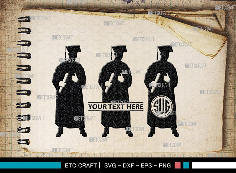 Graduate Monogram, Graduate Silhouette, Graduate SVG, Graduation Svg ...