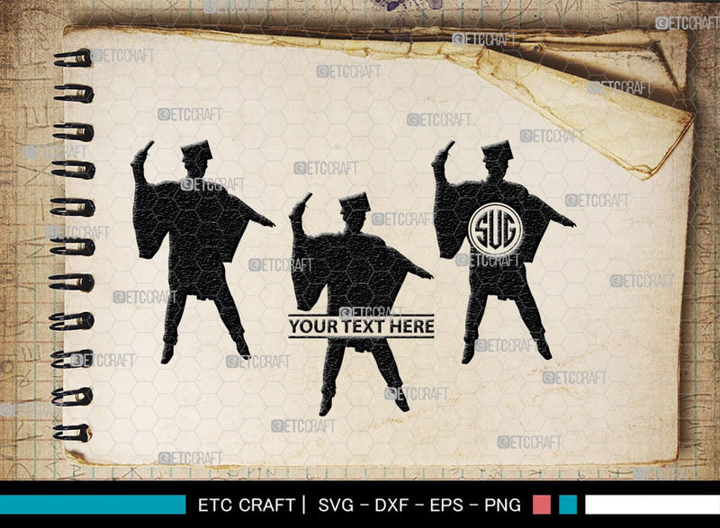 Graduate Monogram, Graduate Silhouette, Graduate SVG, Graduation Svg ...