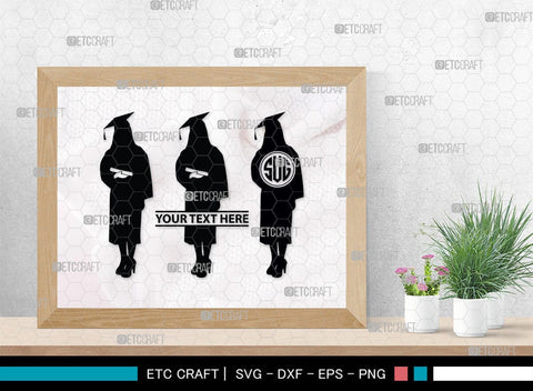 Graduate Monogram, Graduate Silhouette, Graduate SVG, Graduation Svg, Graduation Cap Svg, Hat Svg, Graduation man Svg, SB00440 SVG ETC Craft 