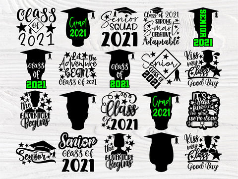 Graduate SVG Bundle, Class of 2021 Svg, Senior Svg SVG TonisArtStudio 